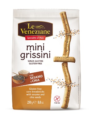 LE VENEZIANE MINI GRISSINI SESAMO E CHIA 250 G - farmasconti.eu