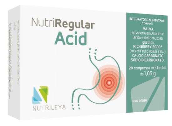 NUTRIREGULAR ACID 20 COMPRESSE MASTICABILI - farmasconti.eu