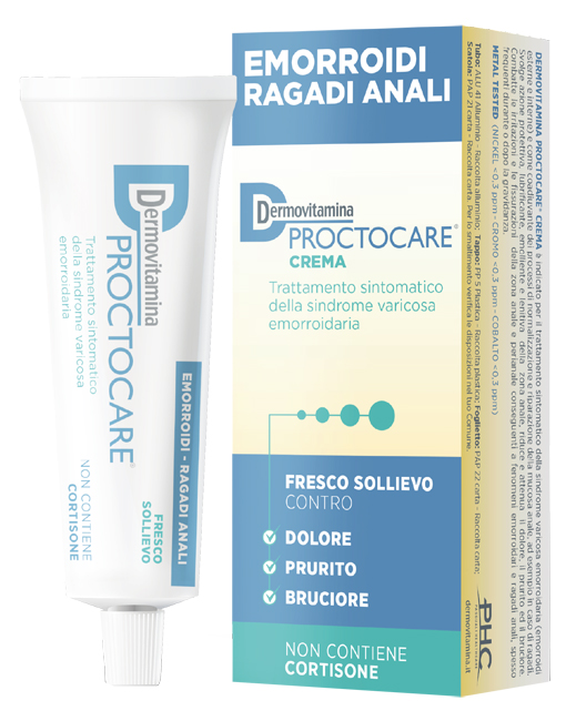 DERMOVITAMINA PROCTOCARE CREMA EMORROIDI RAGADI ANALI 30 ML CON CANNULA - farmasconti.eu