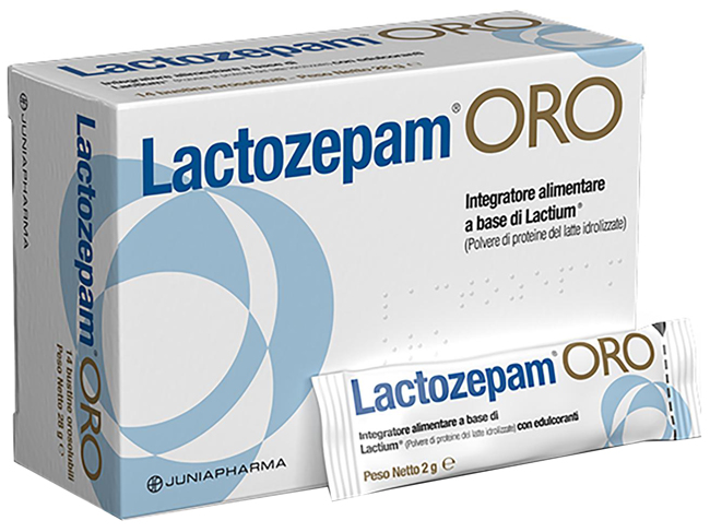 LACTOZEPAM ORO GRANULATO OROSOLIBILE A BASE DI LACTIUM 14 BUSTINE DA 2 G - farmasconti.eu