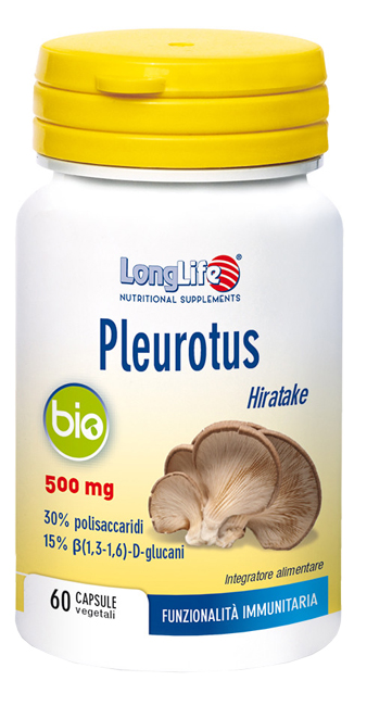 LONGLIFE PLEUROTUS BIO 60 CAPSULE VEGETALI - farmasconti.eu