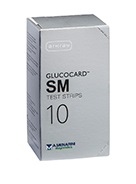 TEST STRIPS PER MISURAZIONE GLICEMIA GLUCOCARD SM 10 PEZZI - farmasconti.eu