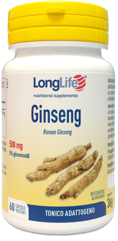 LONGLIFE GINSENG 5% 60 CAPSULE VEGETALI - farmasconti.eu