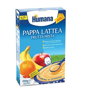 HUMANA PAPPA FRUTTA MISTA 230 G - farmasconti.eu