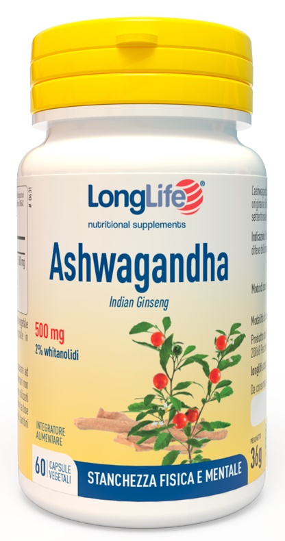 LONGLIFE ASHWAGANDHA 60 CAPSULE 500 MG - farmasconti.eu