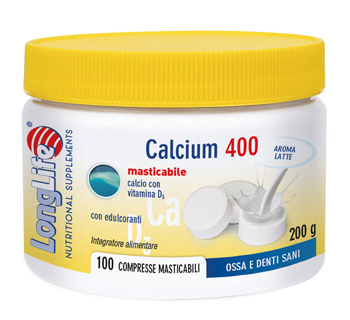 LONGLIFE CALCIUM 400 LATTE 100 COMPRESSE - farmasconti.eu
