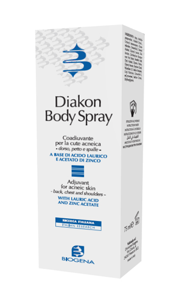 DIAKON BODY SPRAY COADIUVANTE CUTE ACNEICA DORSO PETTO E SPALLE 75 ML - farmasconti.eu