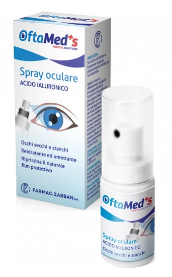 OFTAMED'S SPRAY CULARE OCCHI SECCHI E STANCHI ACIDO IALURONICO 10 ML - farmasconti.eu