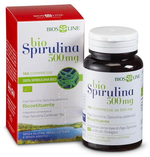 BIOSLINE BIOSPIRULINA 500 NEW 150 COMPRESSE CERT ECOCERT - farmasconti.eu