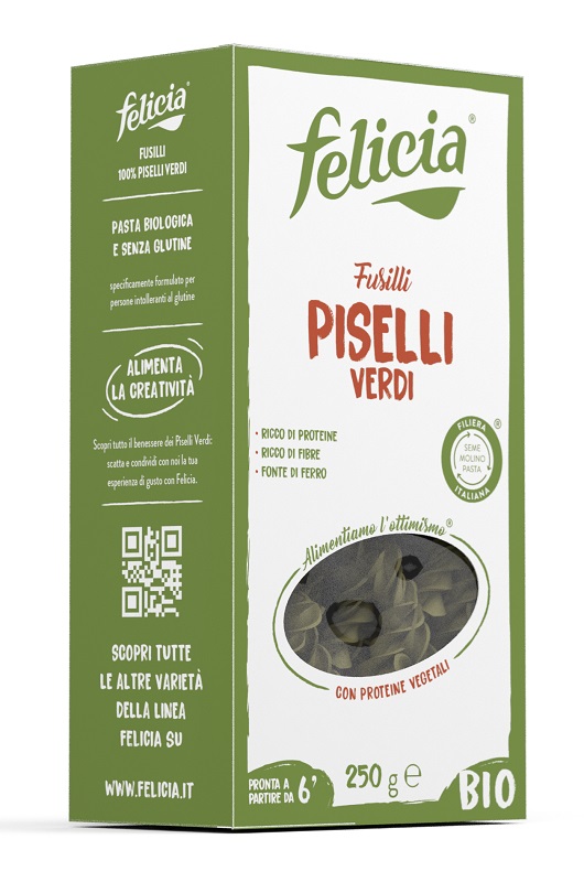 FELICIA BIO FUSILLI PISELLI VERDI 250 G - farmasconti.eu