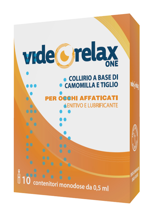 COLLIRIO VIDEORELAX ONE LENITIVO E LUBRIFICANTE OCCHI AFFATICATI 10 CONTENITORI MONODOSE 0,5 ML - farmasconti.eu