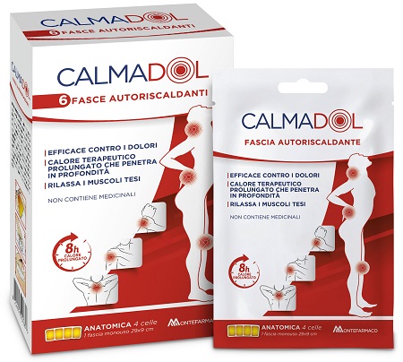 CALMADOL FASCIA RISCALDANTE PACK 6 PEZZI - farmasconti.eu