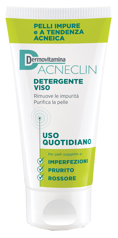 DERMOVITAMINA ACNECLIN DETERGENTE VISO USO QUOTIDIANO 200 ML - farmasconti.eu