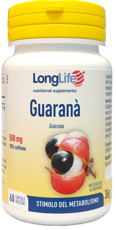 LONGLIFE GUARANA' 60 CAPSULE VEGETALI - farmasconti.eu