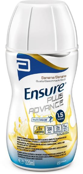ENSURE PLUS ADVANCE BANANA 4 BOTTIGLIE DA 220 ML - farmasconti.eu