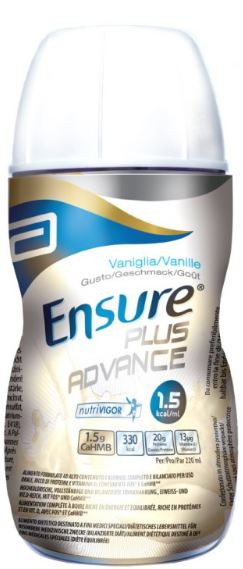 ENSURE PLUS ADVANCE VANIGLIA 4 BOTTIGLIE DA 220 ML - farmasconti.eu
