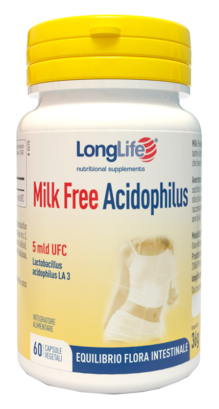 LONGLIFE MILK FREE ACIDOPHILUS 60 CAPSULE VEGETALI - farmasconti.eu