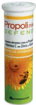 PROPOLI MIX DEFEND 10 COMPRESSE EFFERVESCENTI GUSTO ARANCIA - farmasconti.eu