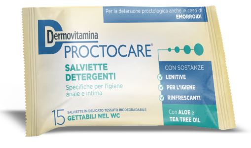 DERMOVITAMINA PROCTOCARE 15 SALVIETTINE DETERGENTI - farmasconti.eu