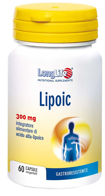 LONGLIFE LIPOIC 300 MG 60 CAPSULE VEGETALI DA 500 MG - farmasconti.eu