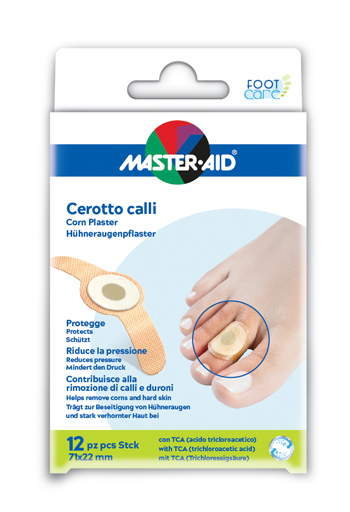 CEROTTO CALLIFUGO MASTER-AID FOOTCARE 71X22 MM 12 PEZZI B2 - farmasconti.eu