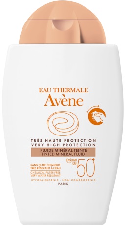EAU THERMALE AVENE SOLARE FLUIDO MINERALE 50+ COLORATO 40 ML - farmasconti.eu