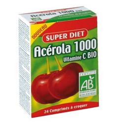 SUPERDIET ACEROLA 1000 VITAMINA C BIO 24 COMPRESSE - farmasconti.eu