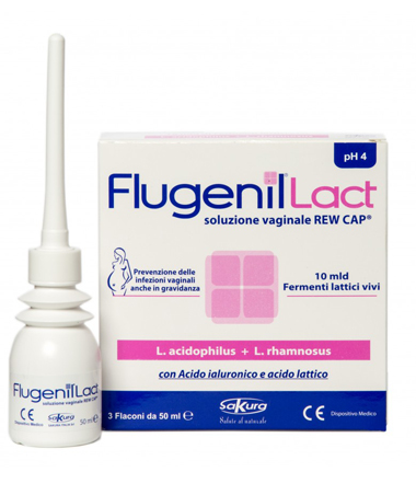 FLUGENIL LACT SOLUZIONE VAGINALE INTERNA A BASE DI FERMENTI LATTICI 3 FLACONI DA 50 ML + 3 APPLICATORI MONOUSO - farmasconti.eu