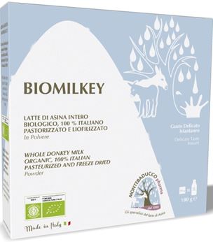 BIOMILKEY LATTE DI ASINA PASTORIZZATO E LIOFILIZZATO BIOLOGICO 100% ITALIANO 100 G - farmasconti.eu