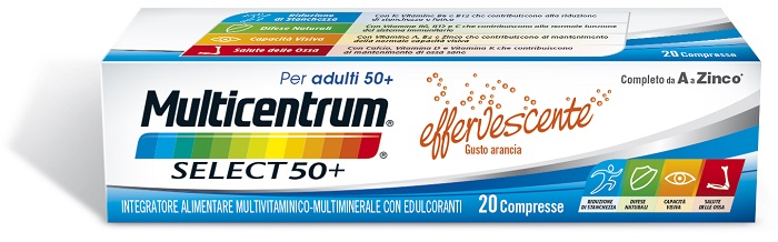 MULTICENTRUM SELECT EFFERVESCENTE 20 COMPRESSE - farmasconti.eu