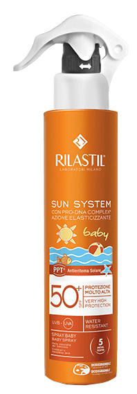RILASTIL SUN SYSTEM BABY PPT SPF 50+ EMULSIONE SPRAY 200 ML - farmasconti.eu