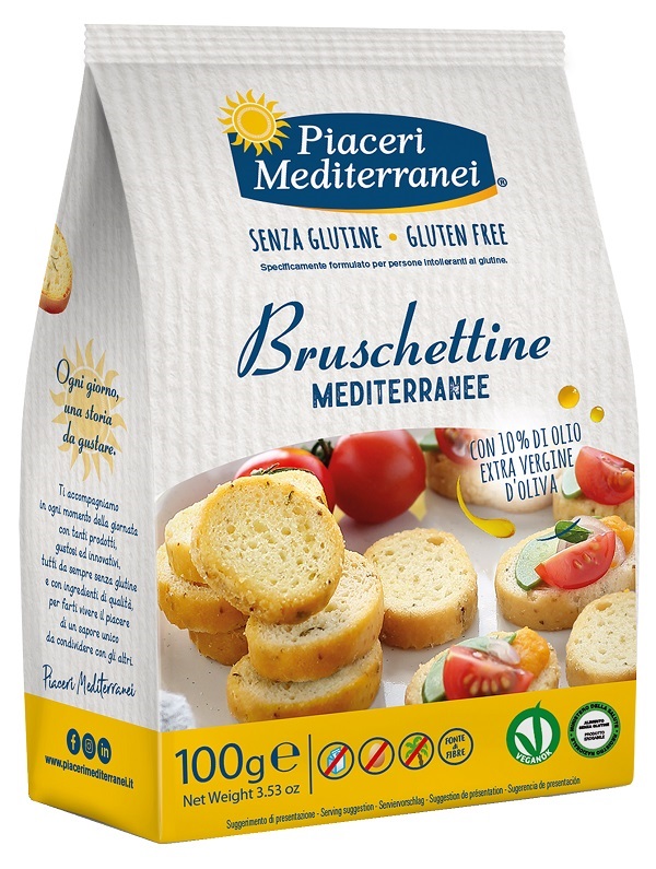 PIACERI MEDITERRANEI BRUSCHETTINE 100 G - farmasconti.eu