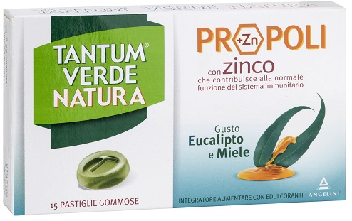 TANTUM VERDE NATURA PASTIGLIE GOMMOSE EUCALIPTO & MIELE 30 G - farmasconti.eu