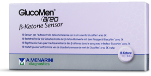STRISCE MISURAZIONE CHETONEMIA GLUCOMEN AREO B-KETONE SENSOR 10 PEZZI - farmasconti.eu