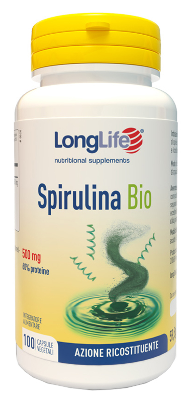 LONGLIFE SPIRULINA BIO 500 MG 100 CAPSULE VEGETALI - farmasconti.eu