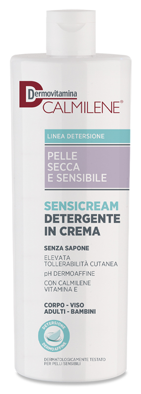 DERMOVITAMINA CALMILENE SENSICREAM DETERGENTE IN CREMA SENZA SAPONE PER PELLE SECCA E SENSIBILE 500 ML - farmasconti.eu