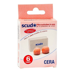 TAPPO AURICOLARE EARPLUG SCUDO IN CERA 6 COPPIE 12 PEZZI ARTICOLO 7EN081 - farmasconti.eu