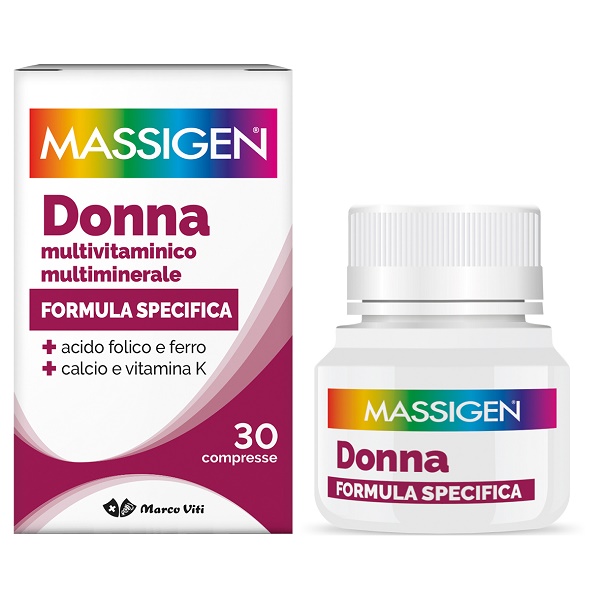 MASSIGEN DONNA MULTIVITAMINICO E MULTIMINERALE 30 COMPRESSE RIVESTITE - farmasconti.eu