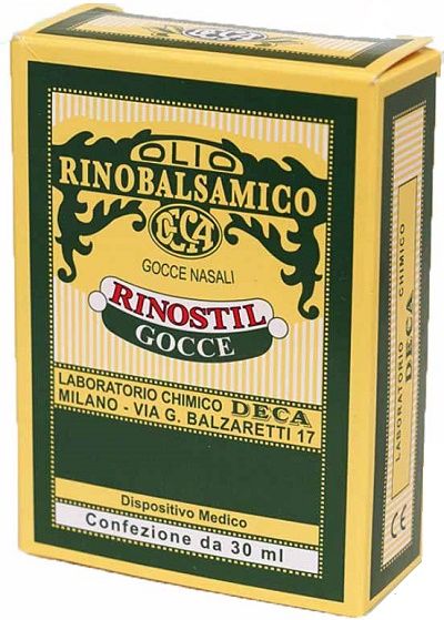 RINOSTIL GOCCE NASALI FLACONE 30ML OLIO RINOBALSAMICO PER LAPROTEZIONE DELLA MUCOSA NASALE E LA PULIZIA DELLE FOSSE NASALI - farmasconti.eu