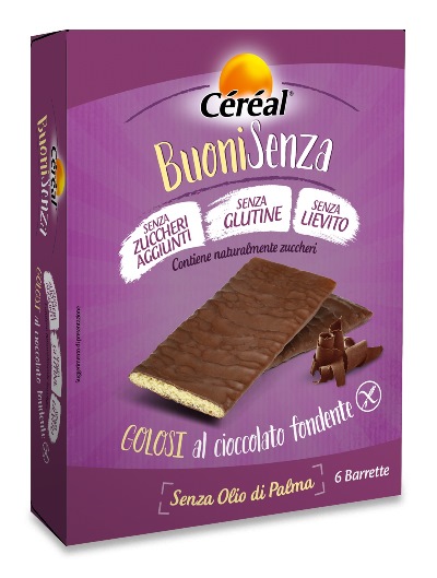 CEREAL BUONI SENZA GOLOSI CIOCCOLATO FONDENTE 6 X 17 G - farmasconti.eu