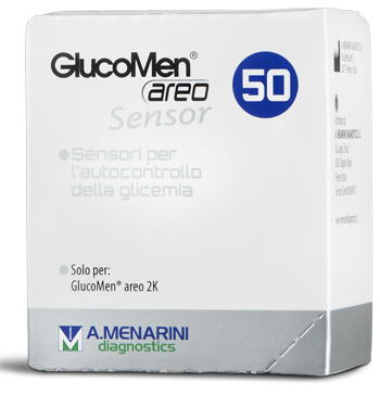 STRISCE MISURAZIONE GLICEMIA GLUCOMEN AREO SENSOR 50 PEZZI - farmasconti.eu