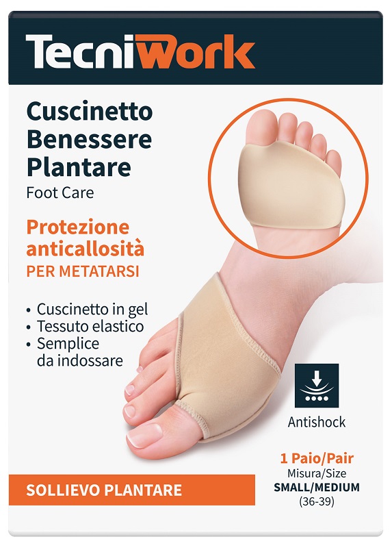 BENESSERE PLANTARE CUSCINETTO SMALL/MEDIUM 1 PAIO - farmasconti.eu