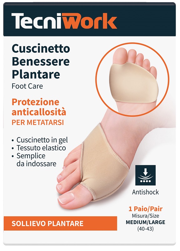 BENESSERE PLANTARE CUSCINETTO MEDIUM/LARGE 1 PAIO - farmasconti.eu