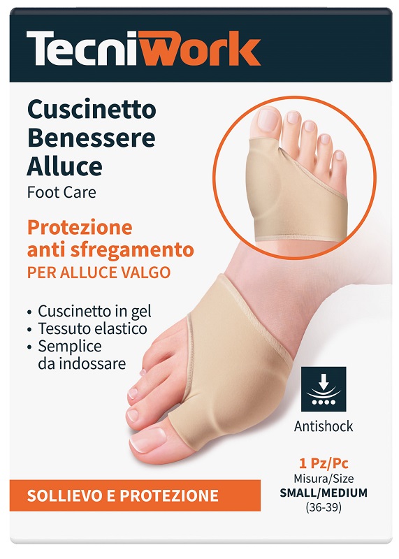 BENESSERE ALLUCE CUSCINETTO SMALL/MEDIUM 1 PEZZO - farmasconti.eu
