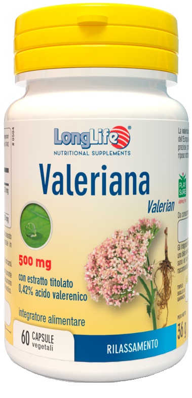 LONGLIFE VALERIANA 60 CAPSULE 500 MG - farmasconti.eu