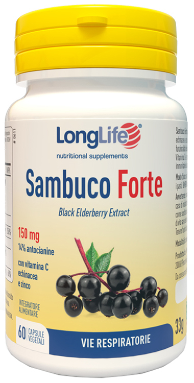 LONGLIFE SAMBUCO FORTE 60 CAPSULE VEGETALI - farmasconti.eu