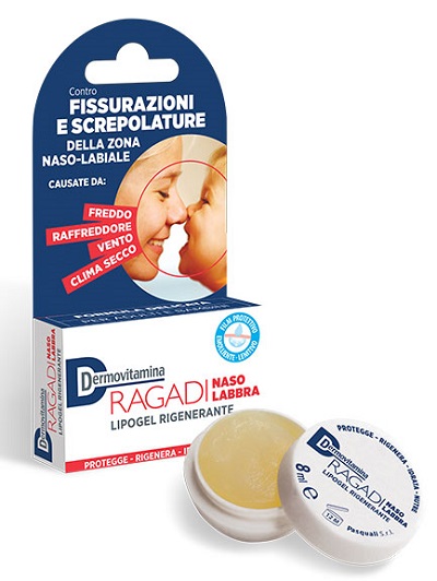 DERMOVITAMINA RAGADI NASO E LABBRA LIPOGEL RIGENERANTE 8 ML - farmasconti.eu
