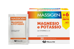 MASSIGEN MAGNESIO E POTASSIO 24 BUSTINE +6 GRATIS - farmasconti.eu