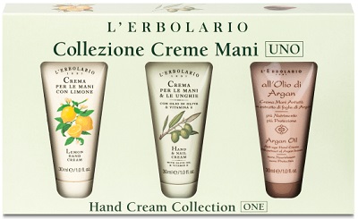 CREME MANI UNO COLLEZIONE CON CREMA MANI LIMONE 30 ML + CREMA MANI E UNGHIE OLIO D'OLIVA 30 ML + ALL'OLIO DI ARGAN CREMA MANI 30 ML - farmasconti.eu