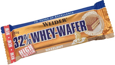 WEIDER 32% WHEY BARRETTA WAFER NOCCIOLA 35 G - farmasconti.eu